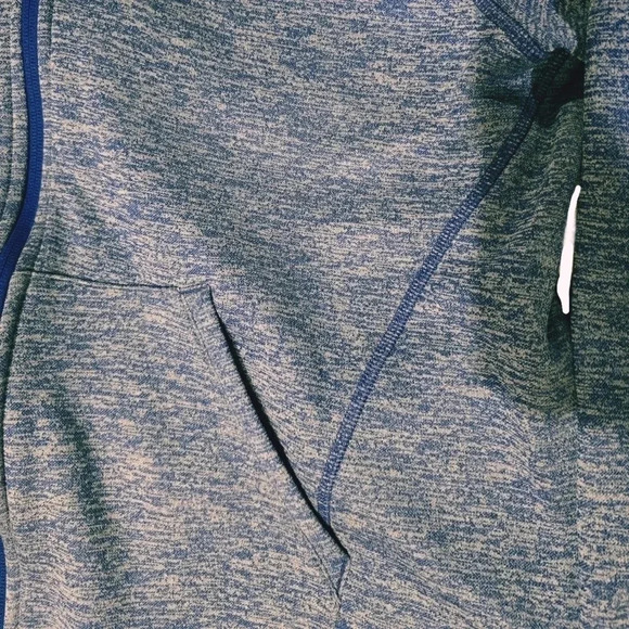 ADIDAS, Size L, Blue Athletic Zip-up Hoodie - Picture 3 of 5